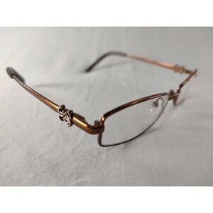 Guess GU 2254 BRN Brown Oval Eyeglass Frames 50-17-135 Ornate Interlocking G
